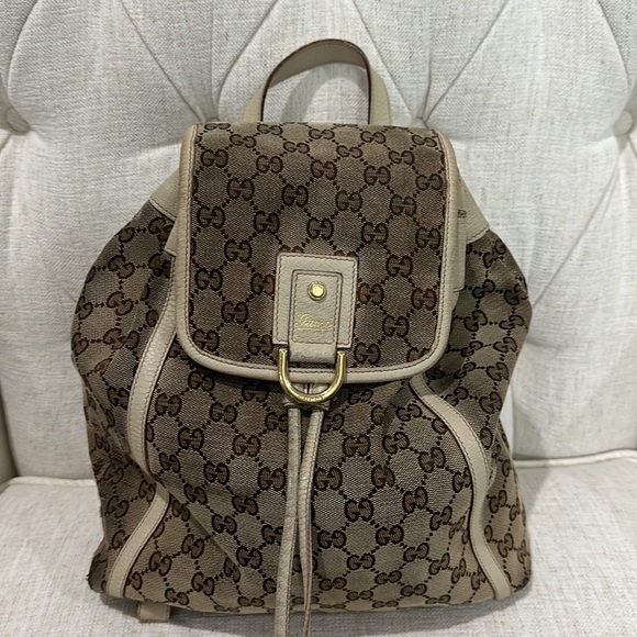 Gucci Backpack Tan/Brown PreLoved - Picture 2 of 12